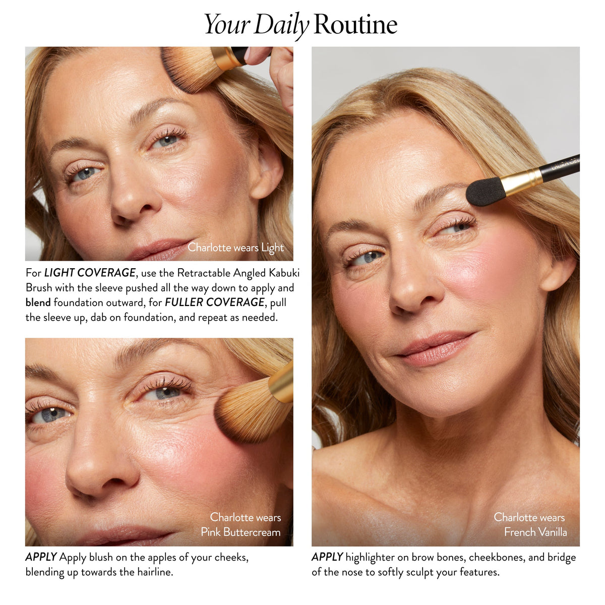 Daily Routine: Natural Finish Full Face Kit (4 PC)